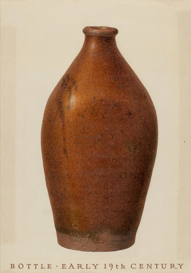 Bottle 18 by John Matulis - Canvas Print
