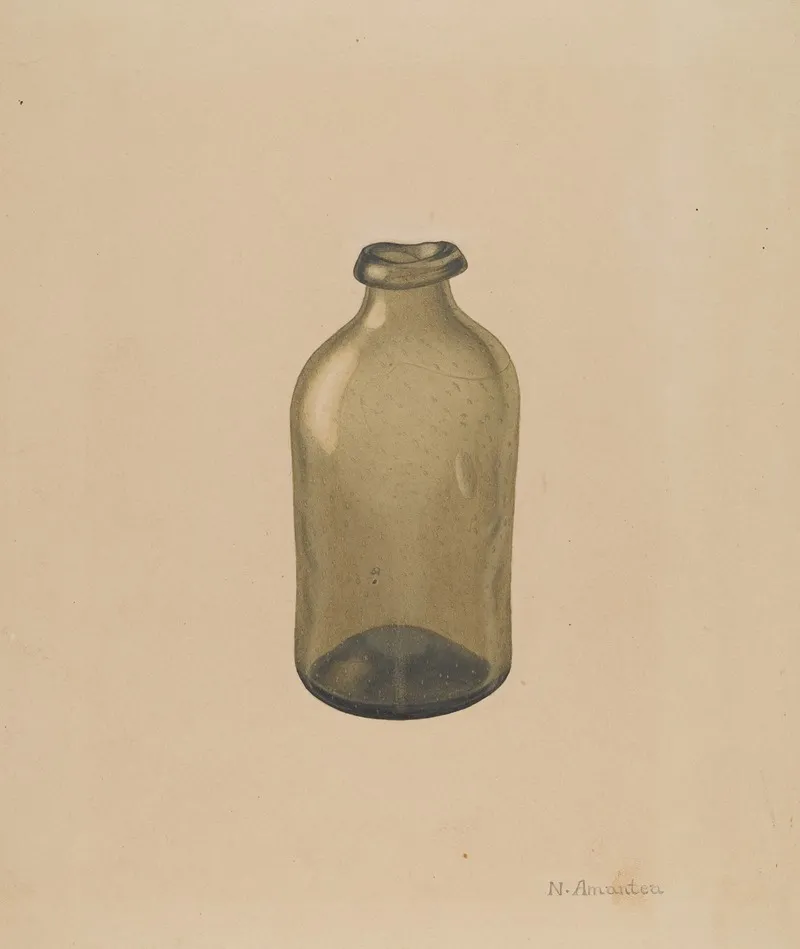 Bottle 22 by Nicholas Amantea - Canvas Print