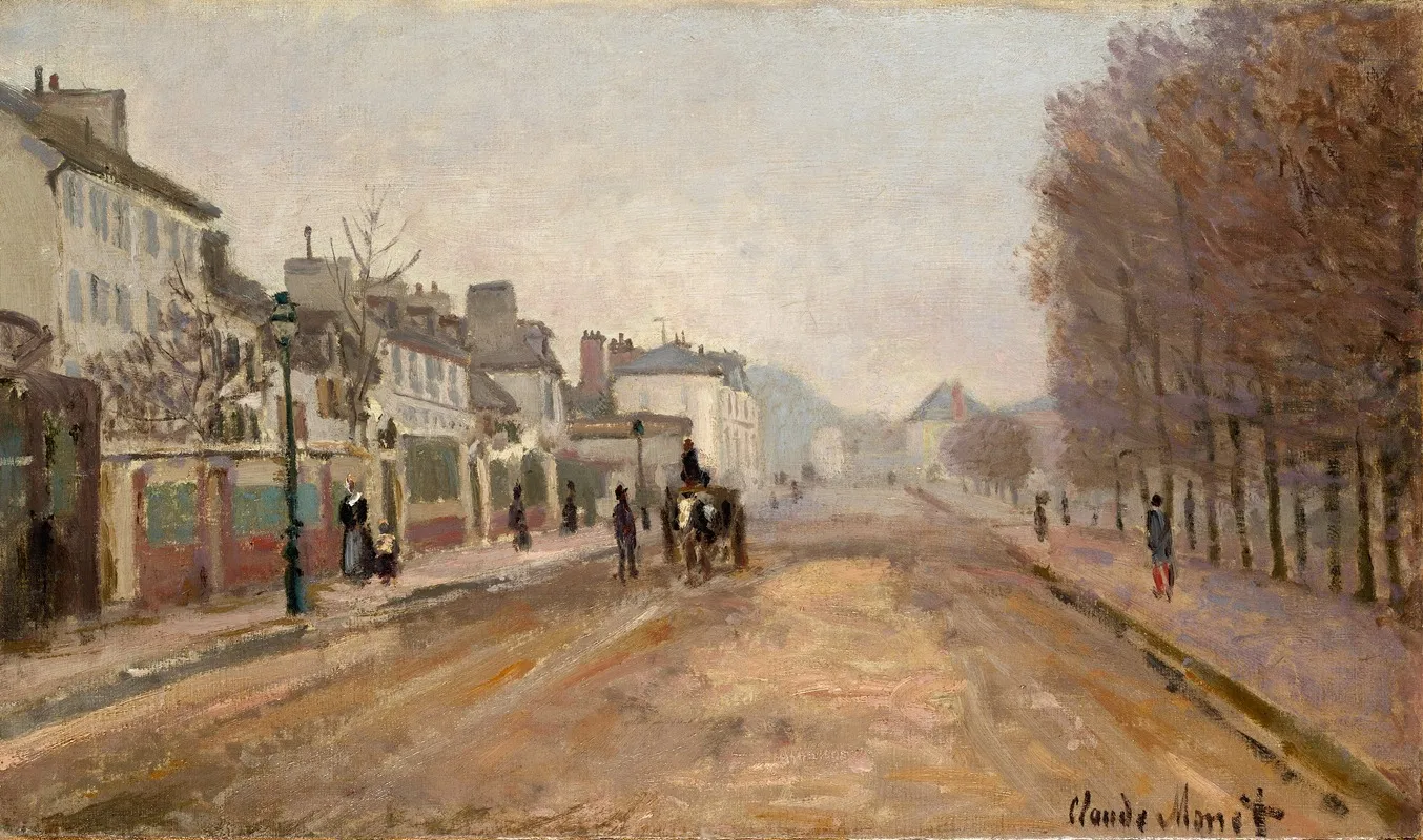 Boulevard Heloise Argenteuil by Claude Monet - Canvas Print