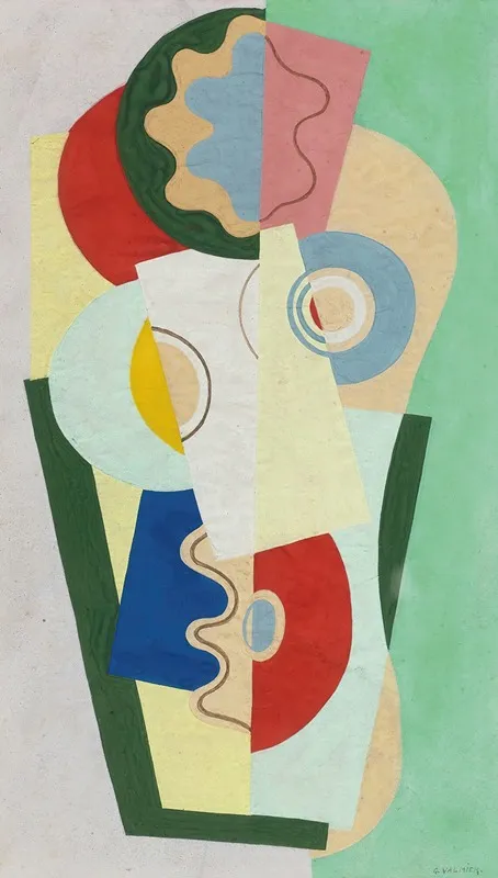 Bouquet De Fleurs 2 by Georges Valmier - Canvas Print