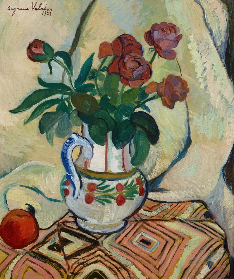 Bouquet De Roses 3 by Suzanne Valadon - Canvas Print