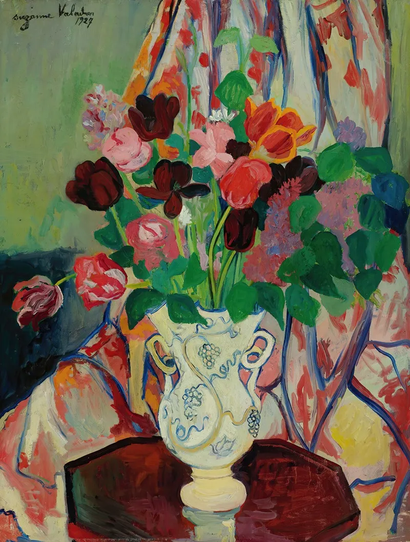 Bouquet De Tulipes by Suzanne Valadon - Canvas Print