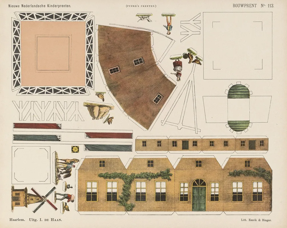 Bouwprent by Emrik &amp; Binger - Canvas Print