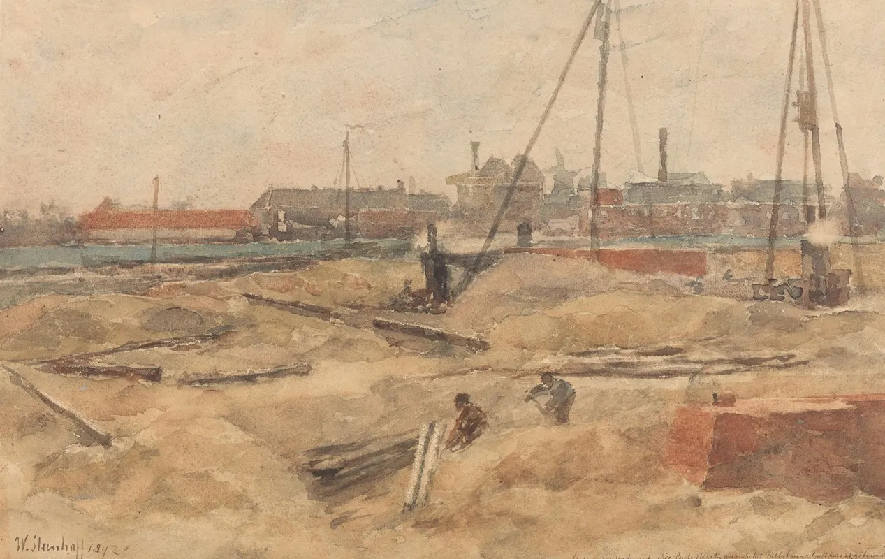 Bouwterrein Bij Het Wilhelmina Gasthuis