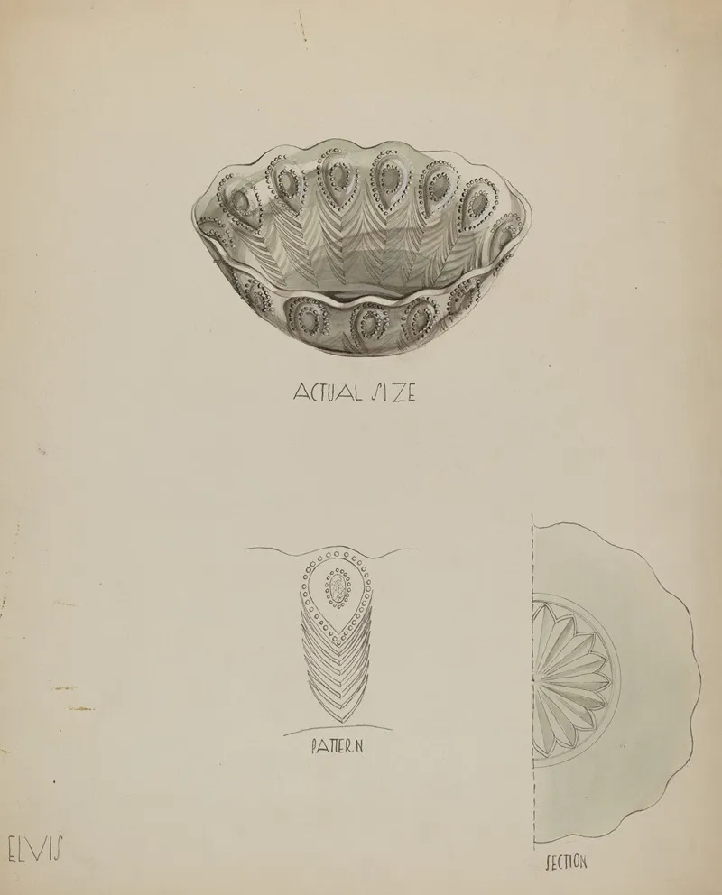 Bowl 39 by Roberta Elvis - Canvas Print