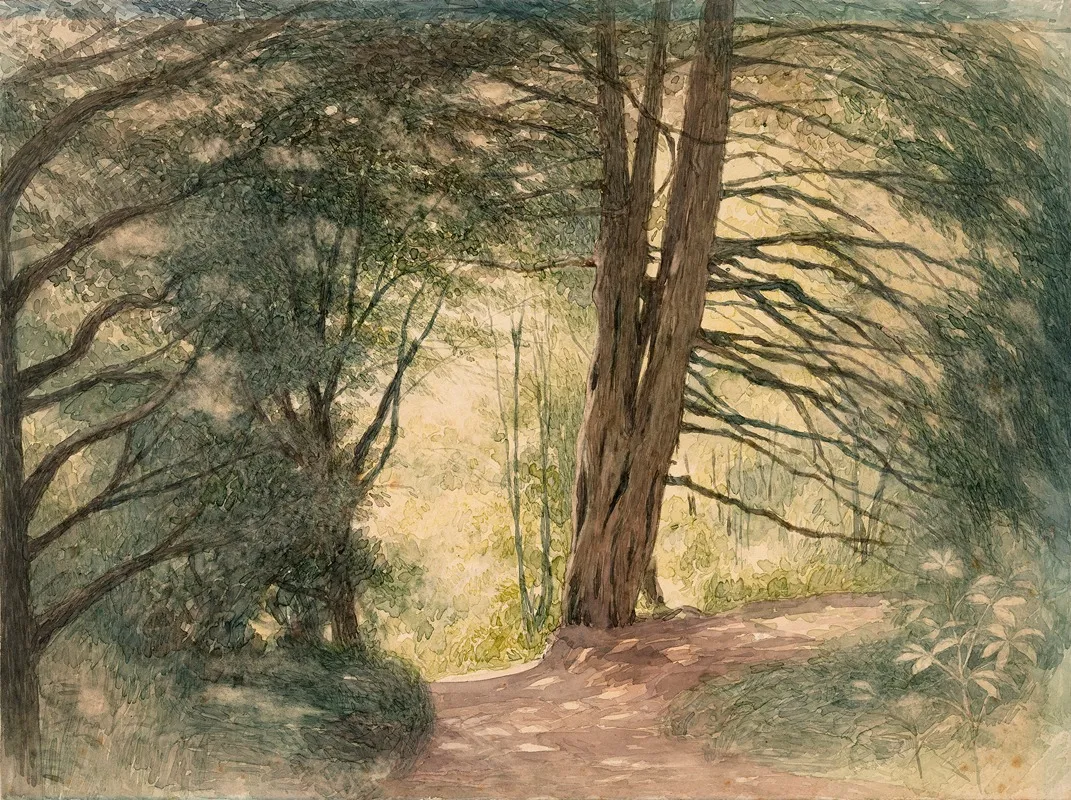 Boxhill Surrey 2 by Richard Doyle - Canvas Print