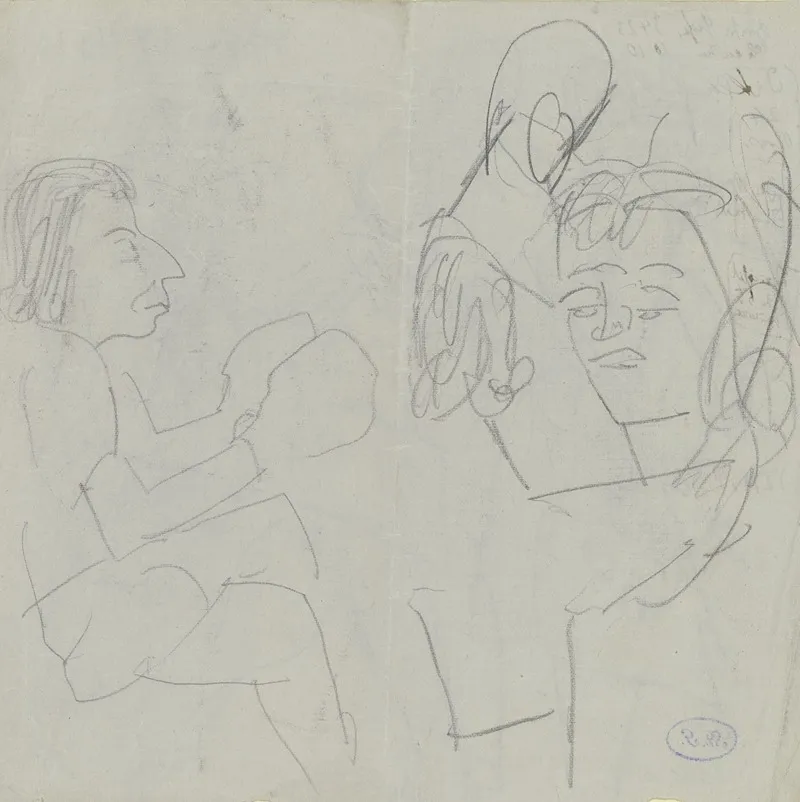 Boxing Match Between Women by Max Beckmann - Canvas Print