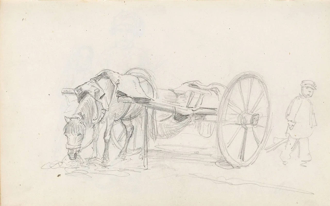 Boy By Horse And Cart
