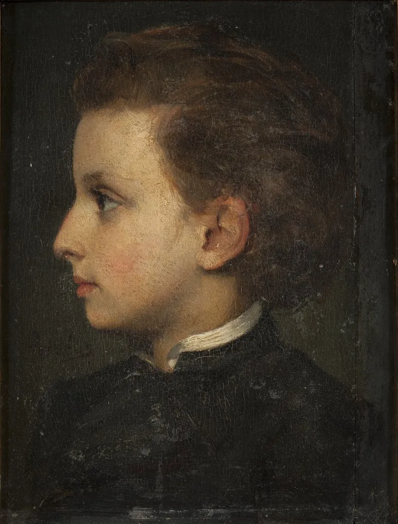 Boy In Profile Study