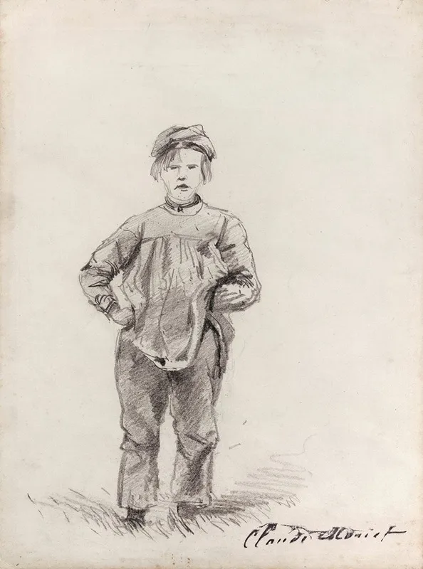 Boy In The Country by Claude Monet - Canvas Print