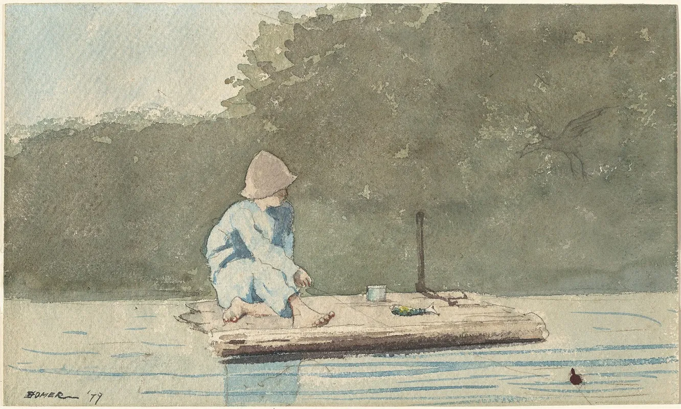 Boy On A Raft
