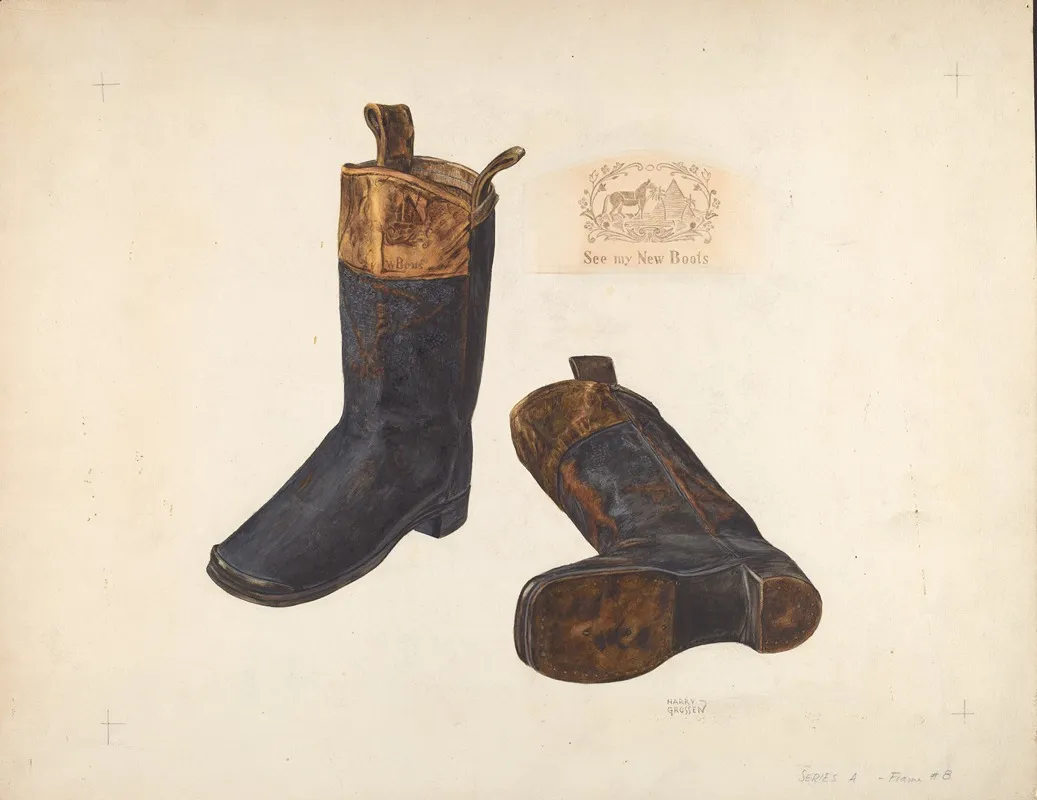 Boys Boots by Harry Grossen - Canvas Print