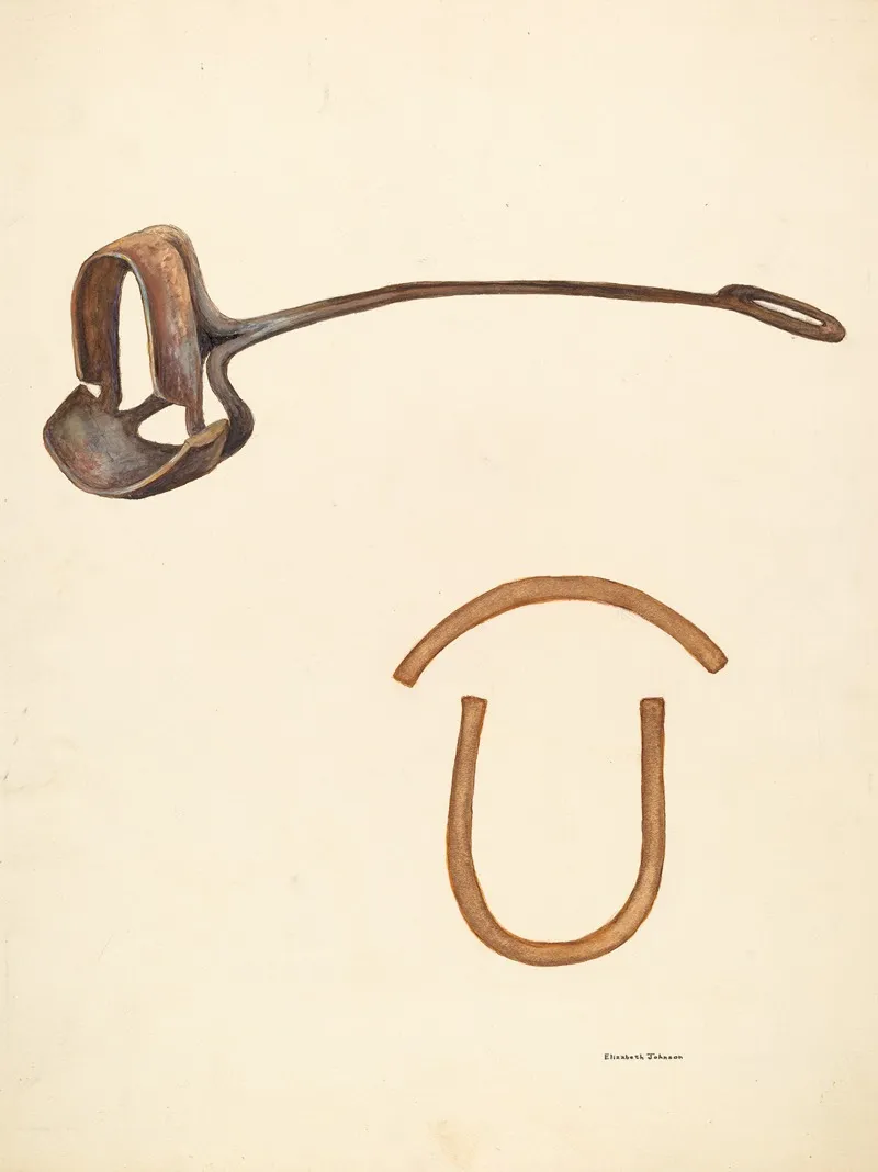 Branding Iron 13 by Elizabeth Johnson - Canvas Print