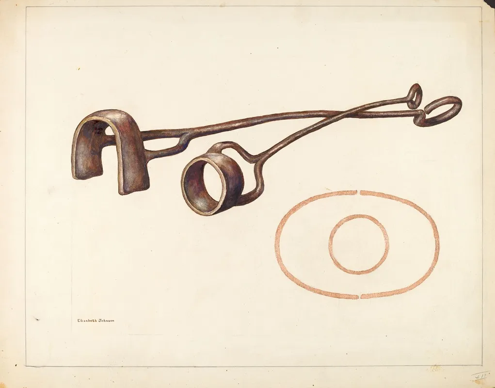 Branding Iron 19 by Elizabeth Johnson - Canvas Print