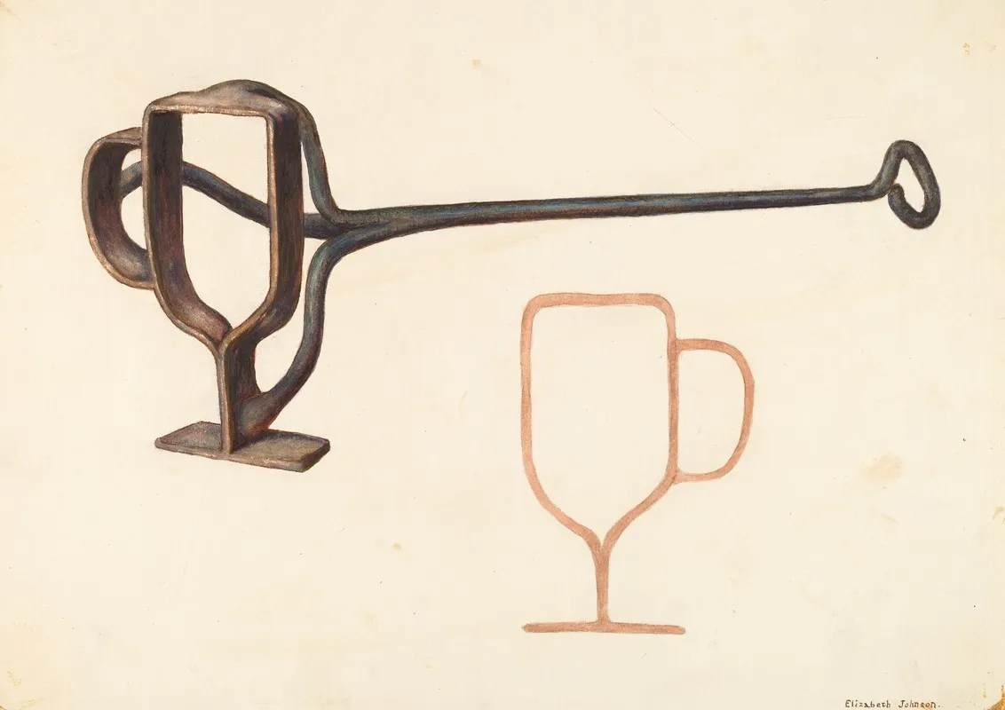 Branding Iron 20 by Elizabeth Johnson - Canvas Print