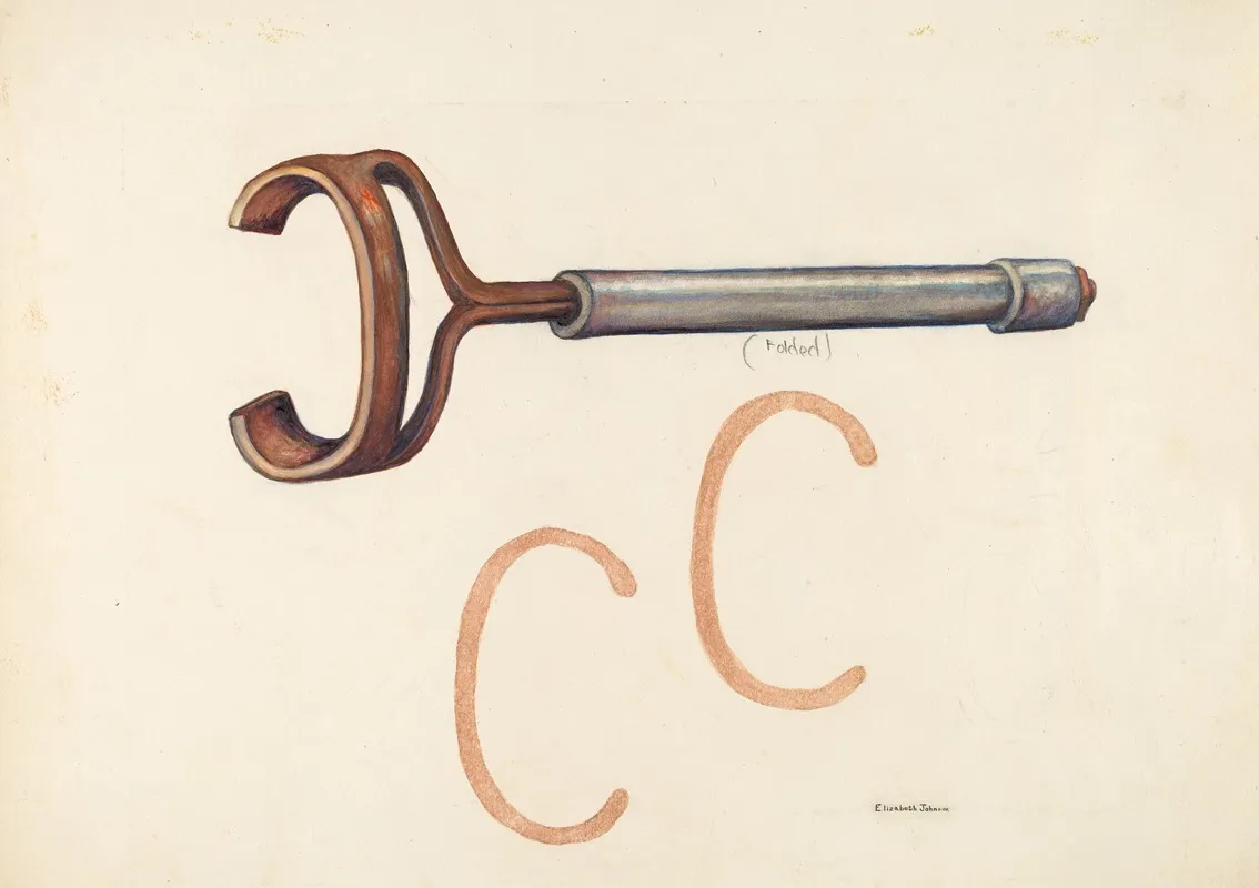 Branding Iron 21 by Elizabeth Johnson - Canvas Print