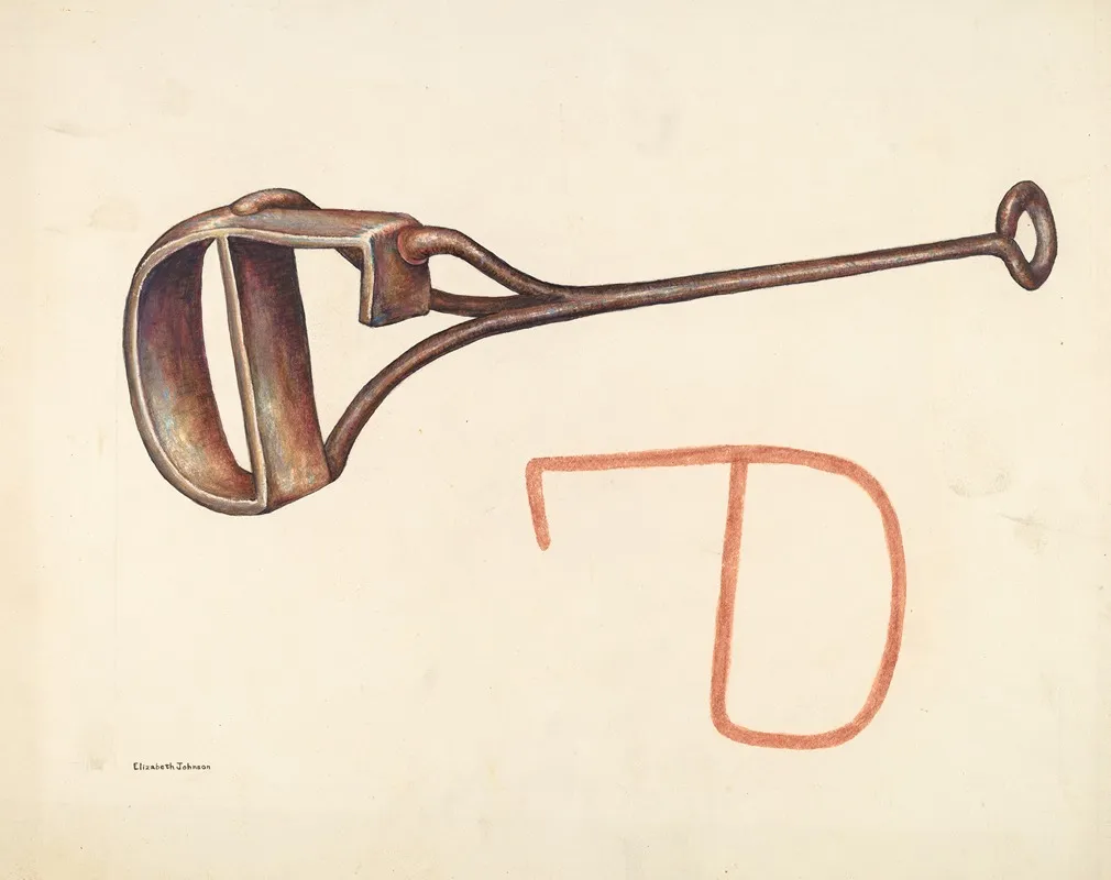 Branding Iron 23 by Elizabeth Johnson - Canvas Print