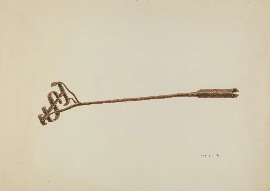 Branding Iron 2 by Cornelius Christoffels - Canvas Print