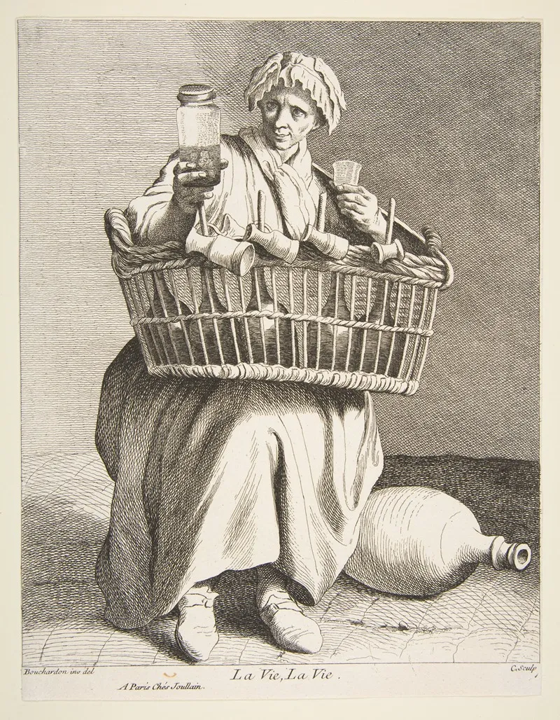 Brandy Seller by Edmé Bouchardon - Canvas Print