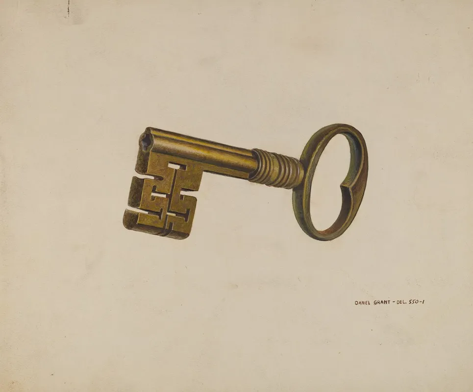 Brass Key by D.J. Grant - Canvas Print