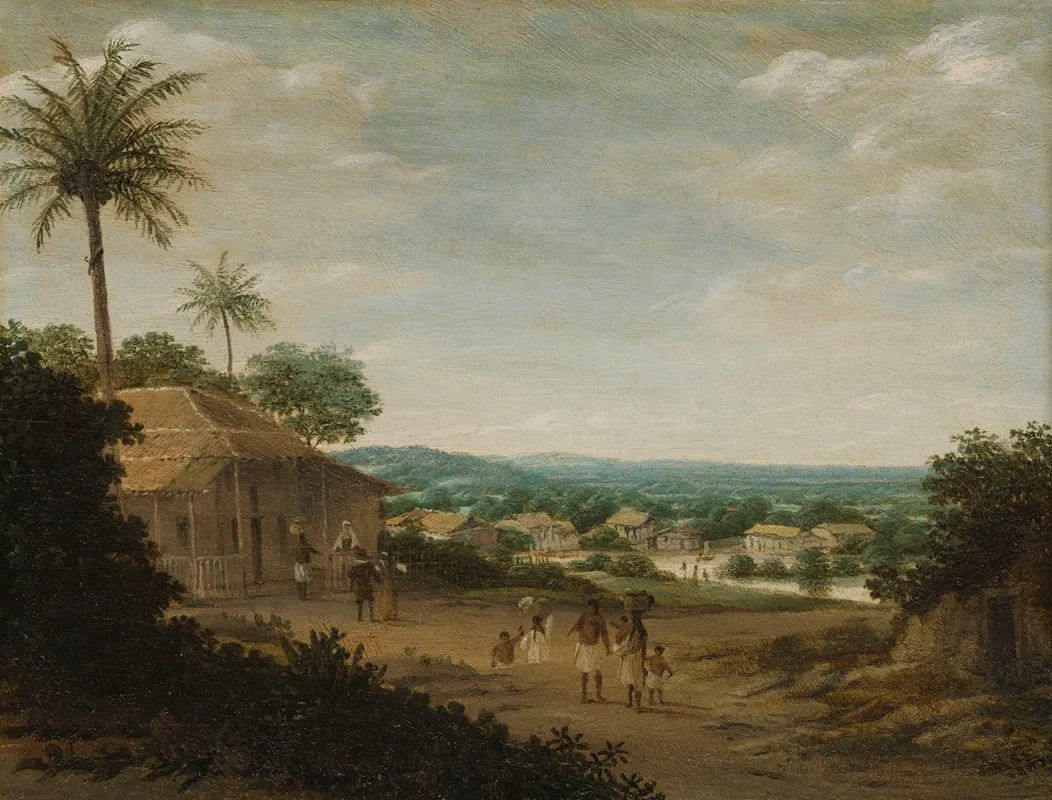 Brazilian Village by Frans Post - Canvas Print