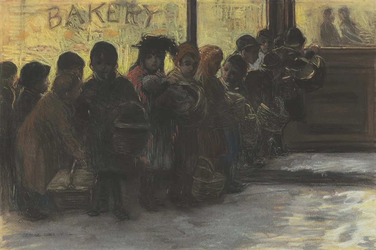 Breadline by George Luks - Canvas Print