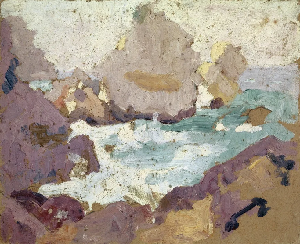 Breakers And Rocky Coast