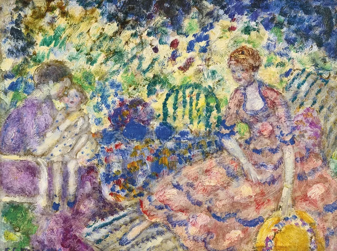 Breakfast In The Garden 2 by Frederick Carl Frieseke - Canvas Print