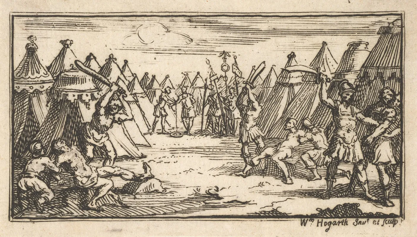 Breaking The Legs by William Hogarth - Canvas Print