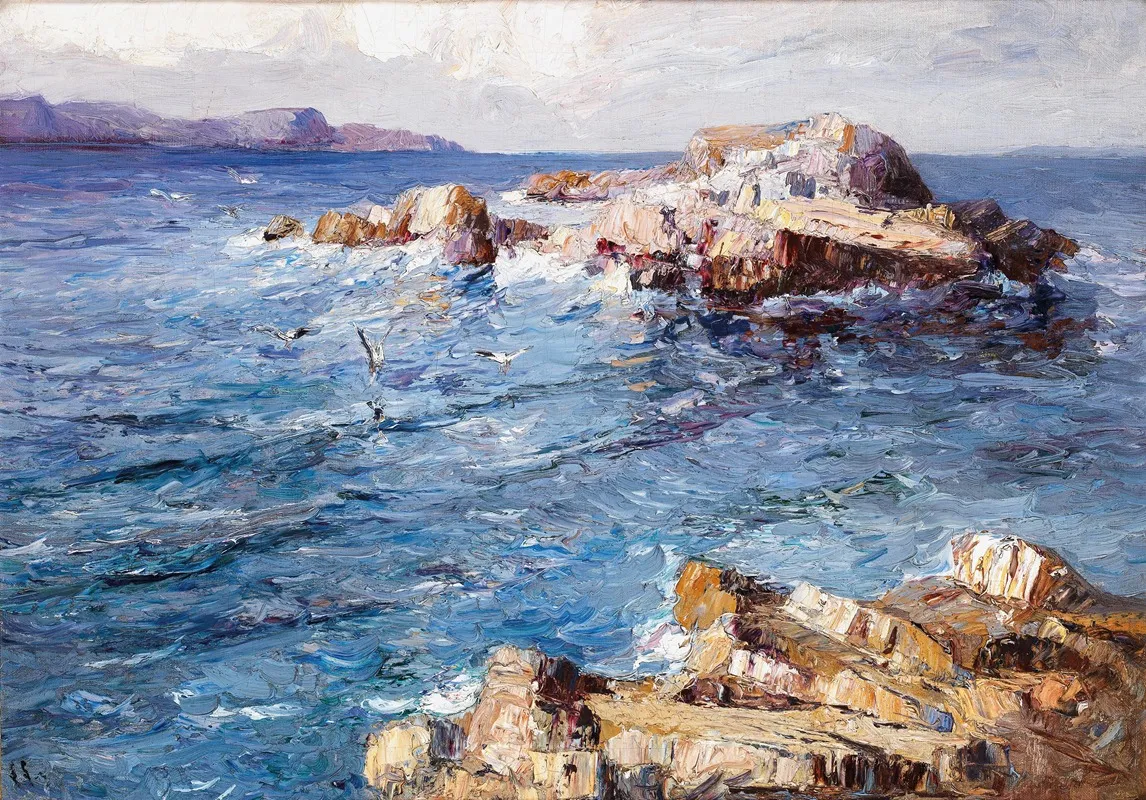 Breaking Waves 3 by Leontine von Littrow - Canvas Print