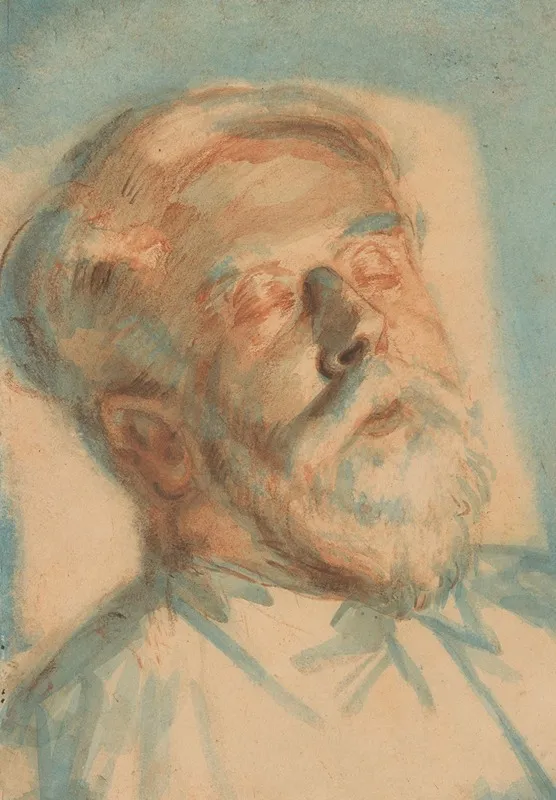 Breitner Op Zijn Doodsbed by Martin Monnickendam - Canvas Print