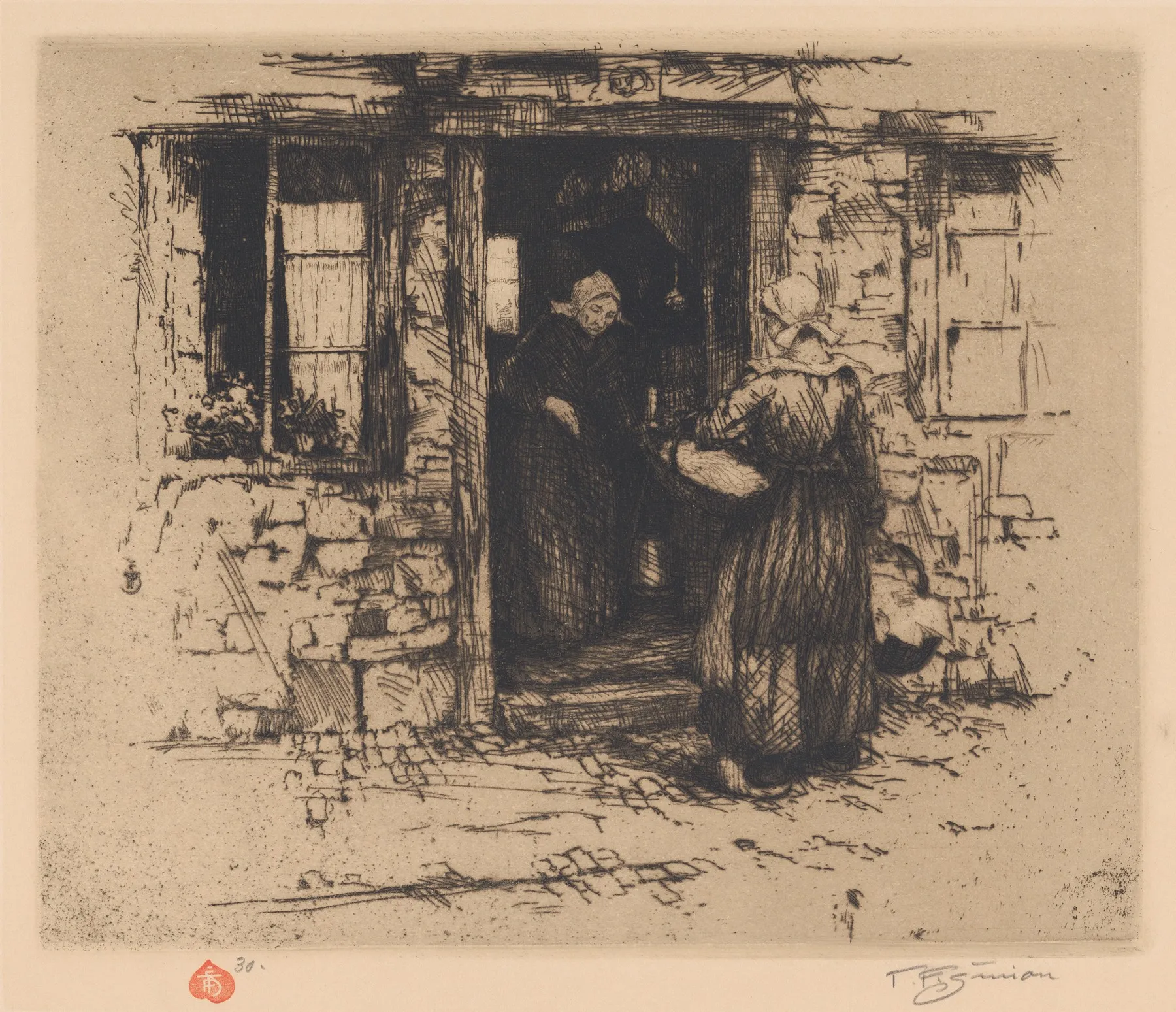 Bretonska Predavacka Ryb by Tavík František Šimon - Canvas Print