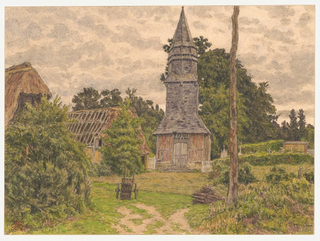 Bretteville by Henri Rivière - Canvas Print