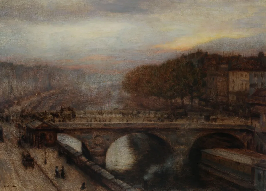 Bridge On The Seine 3 by Józef Pankiewicz - Canvas Print