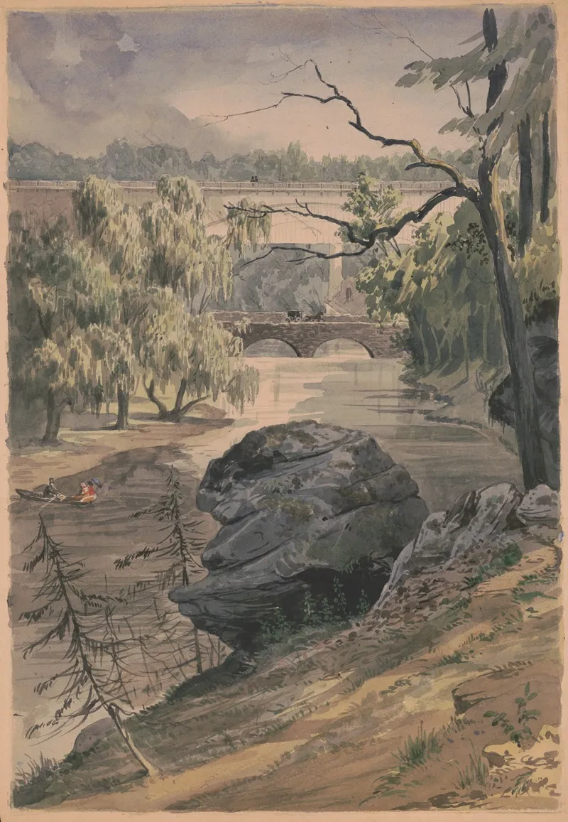 Bridges Over Wissahickon Creek Near Schuylkill