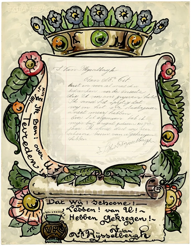 Brief Van Rijsselbergh