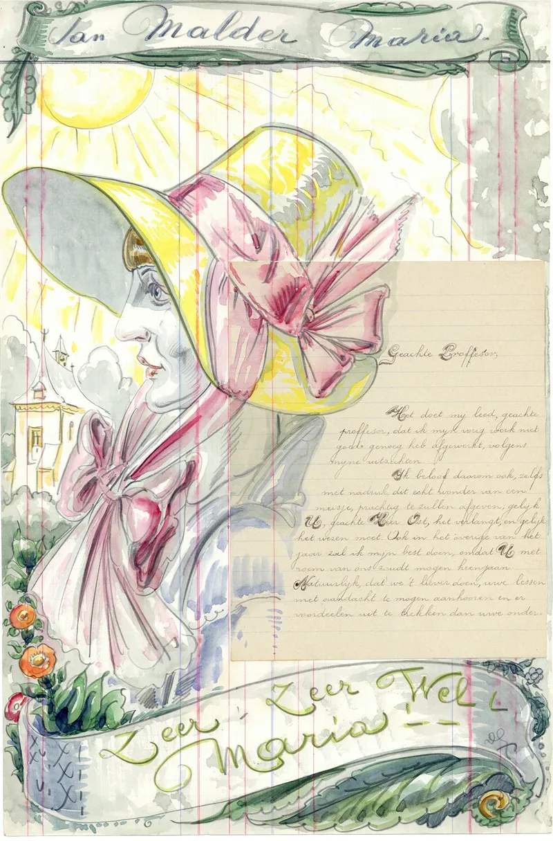 Briefillustratie Maria Van Malder
