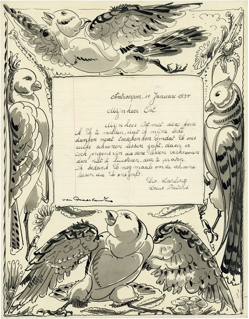 Briefillustratie Mussen