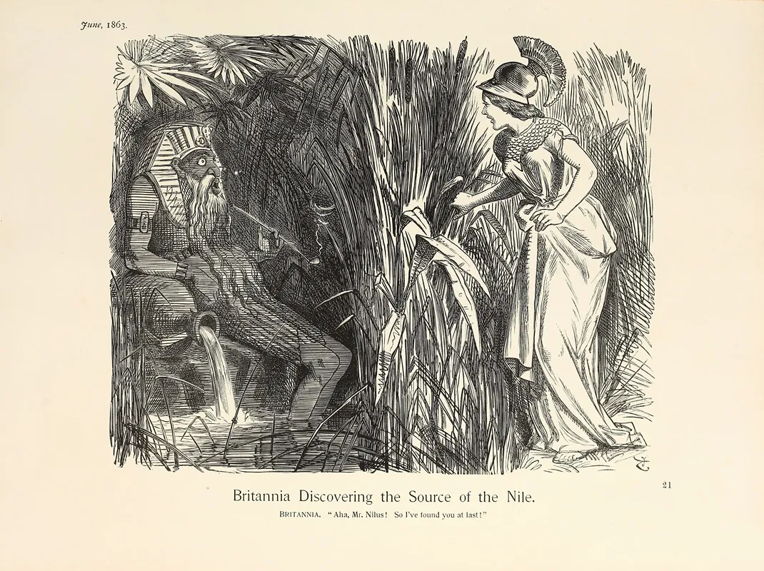 Britannia Discovering The Source Of The Nile