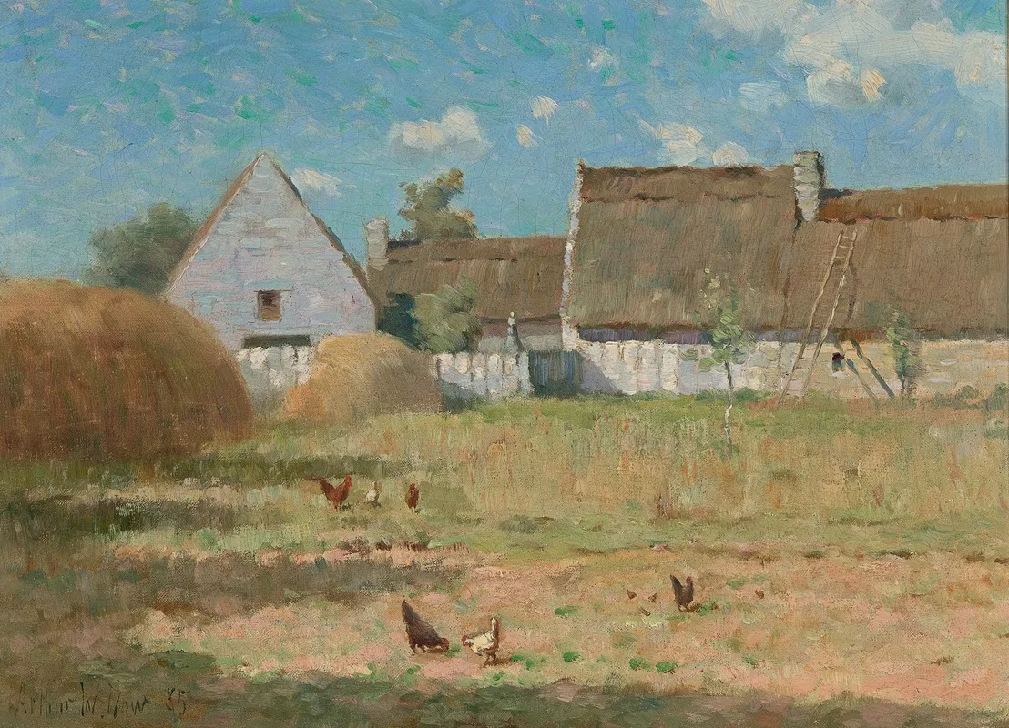 Brittany Farm 2 by Arthur Wesley Dow - Canvas Print