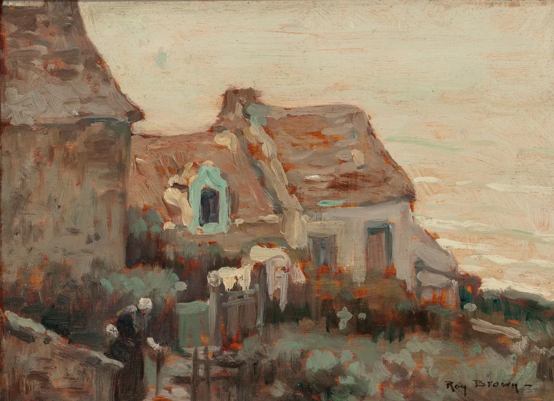Brittany Village Scene