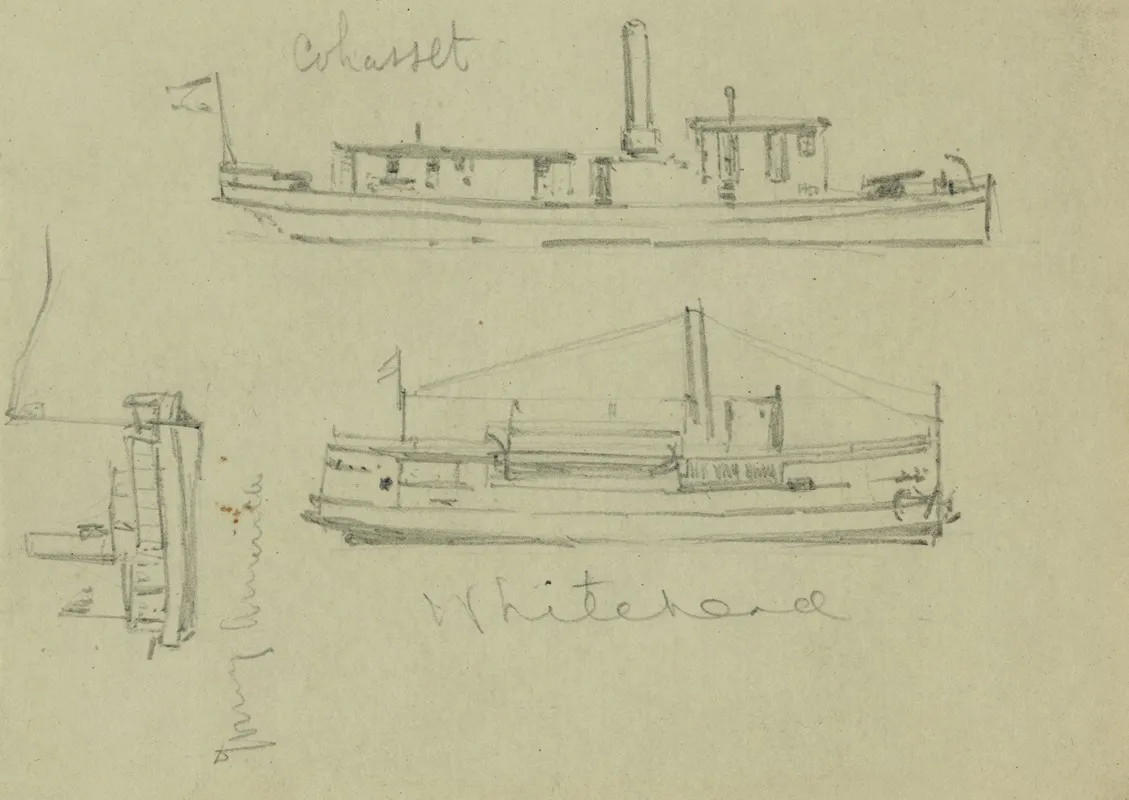 Broadside Views Of The Whitehead Cohasset And Young America