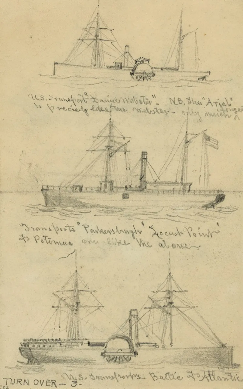 Broadside Views Of Three Steamships 2