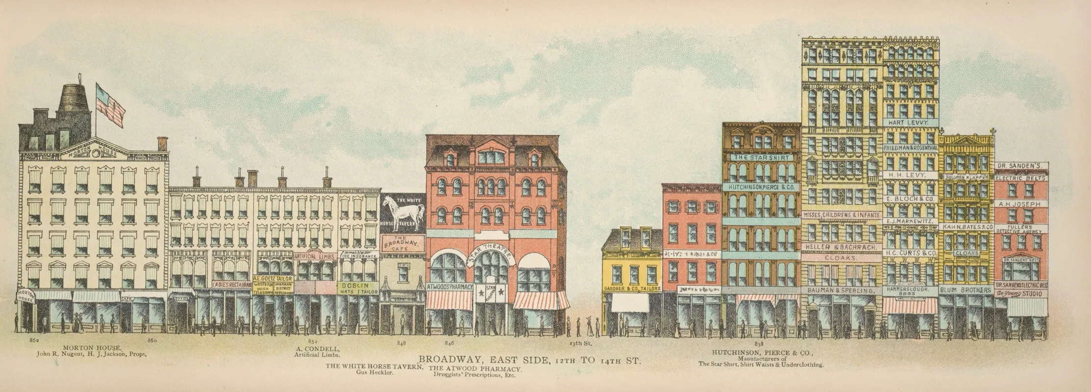 Broadway East Side 12th To 14th St by Mail &amp; Express - Canvas Print