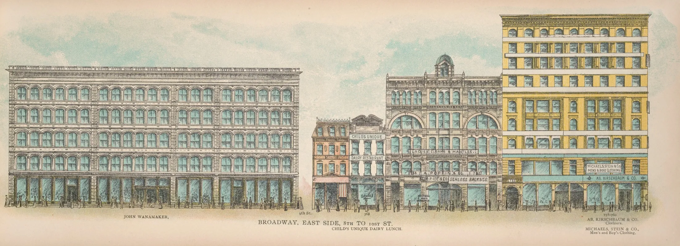 Broadway East Side 8th To 10th St by Mail &amp; Express - Canvas Print