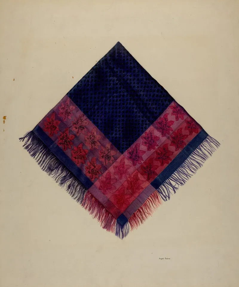 Brocade Kerchief by Angelo Bulone - Canvas Print