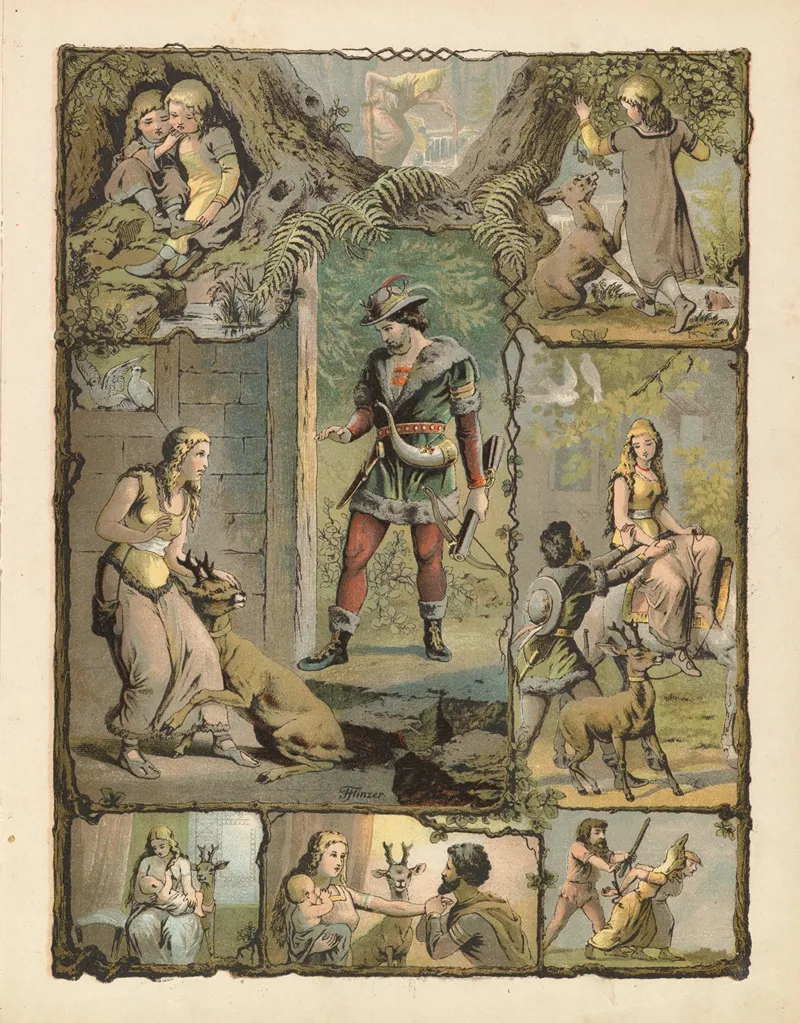 Broertje En Zusje by Carl Offterdinger - Canvas Print