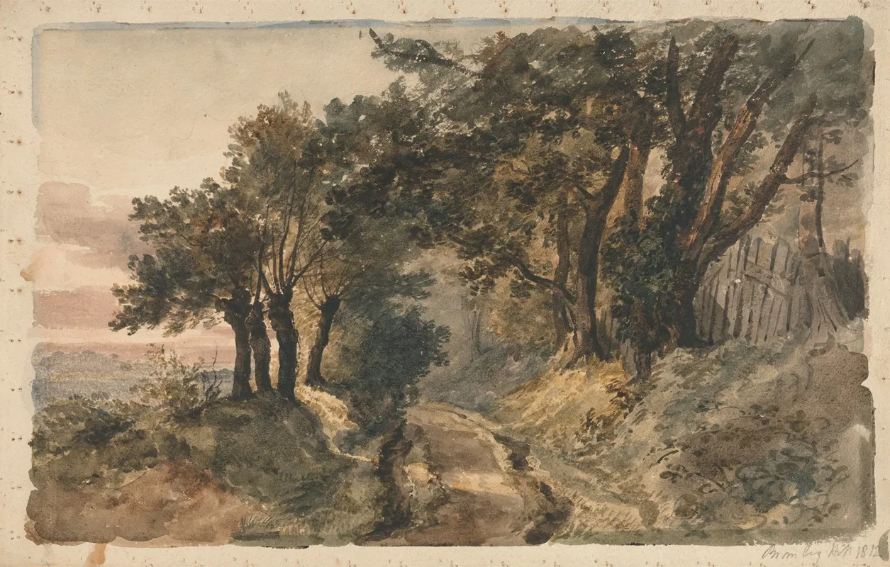 Bromley Hill by Peter DeWint - Canvas Print