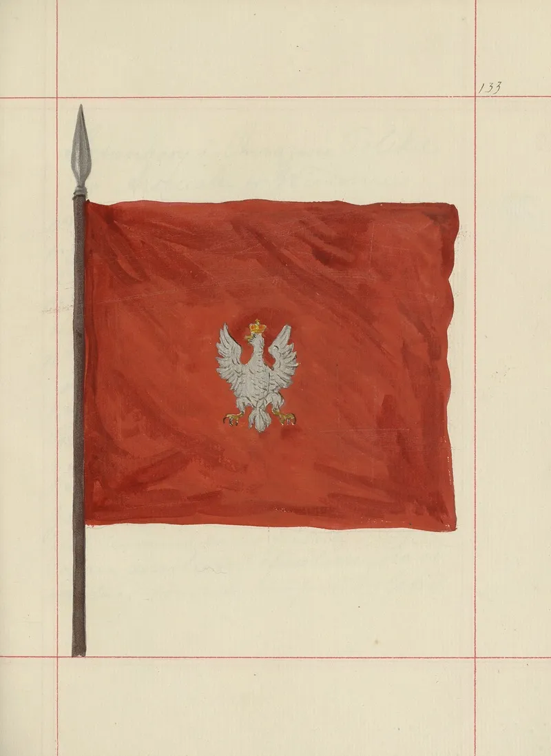 Bron Zaczepna I Odporna W Polsce T 4 Pasy Lite Ozdoby Choragwie I Proporce Pl 115 by Boleslaw Starzyński - Canvas Print