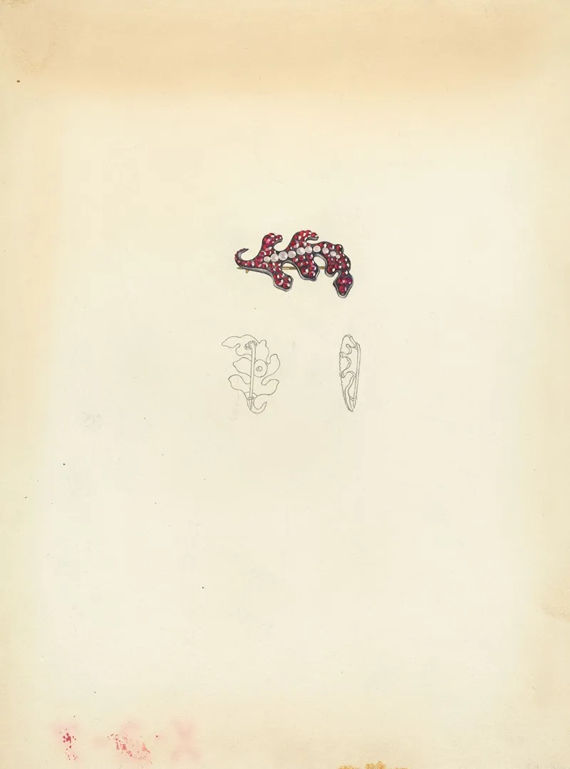 Brooch 23 by Isidore Steinberg - Canvas Print